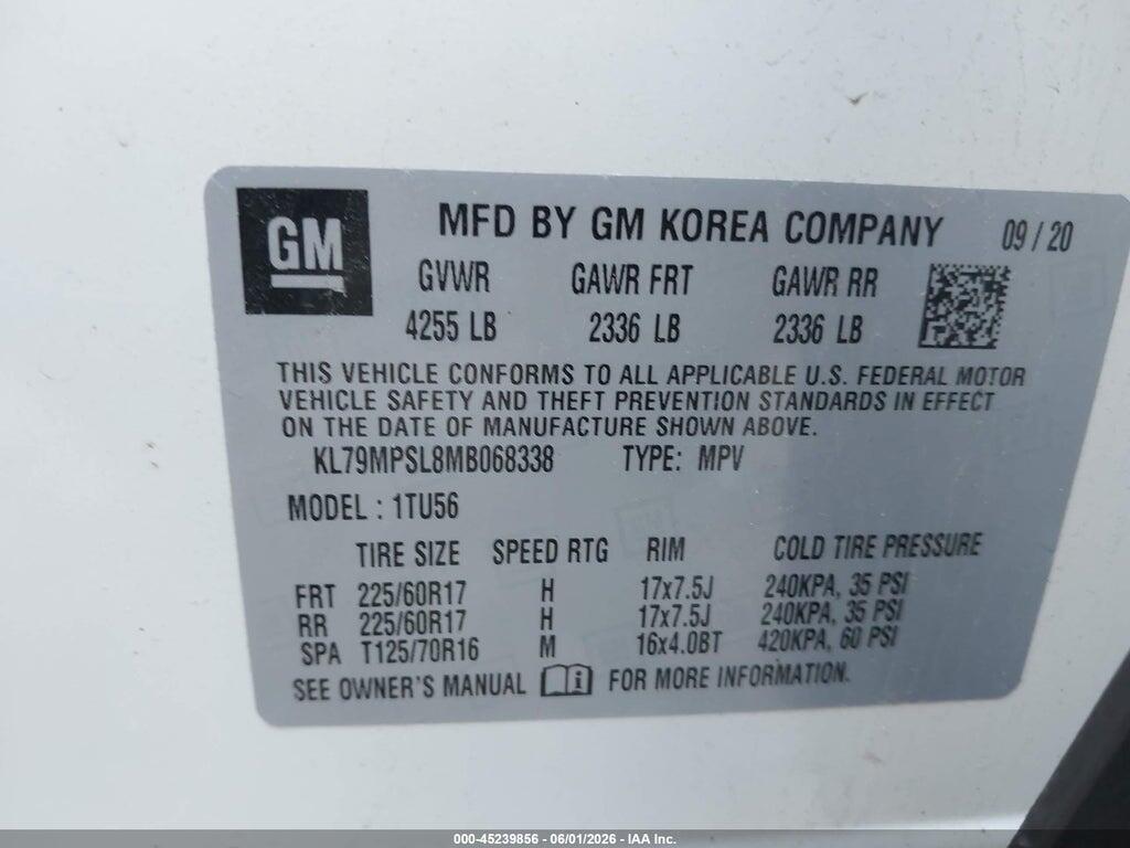 KL79MPSL8MB068338 2021 CHEVROLET TRAILBLAZER photo no. 9