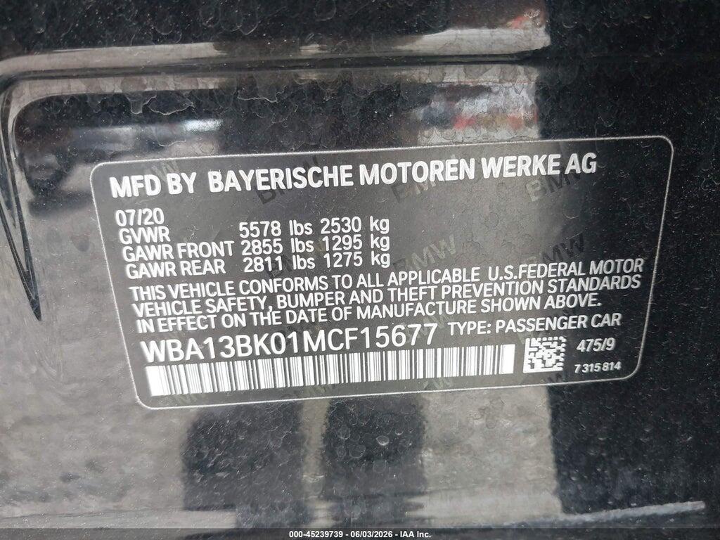 WBA13BK01MCF15677 2021 BMW M550I photo no. 9