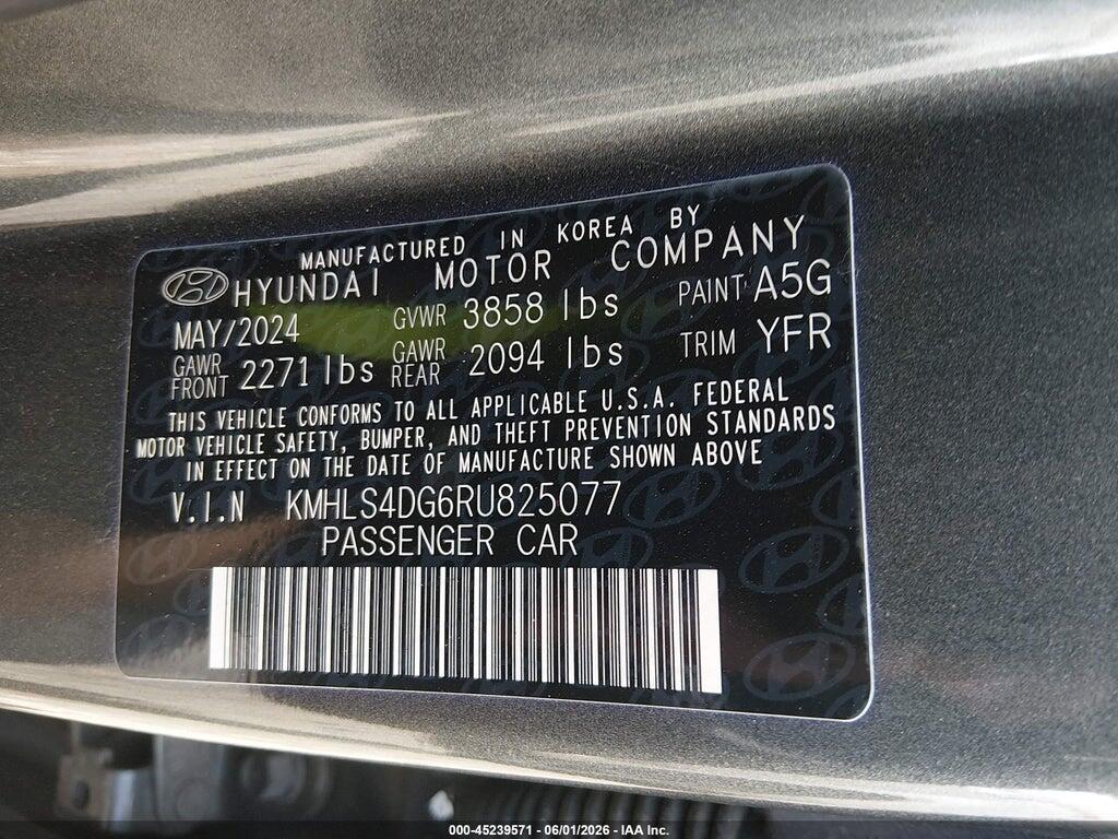 KMHLS4DG6RU825077 2024 HYUNDAI ELANTRA photo no. 9