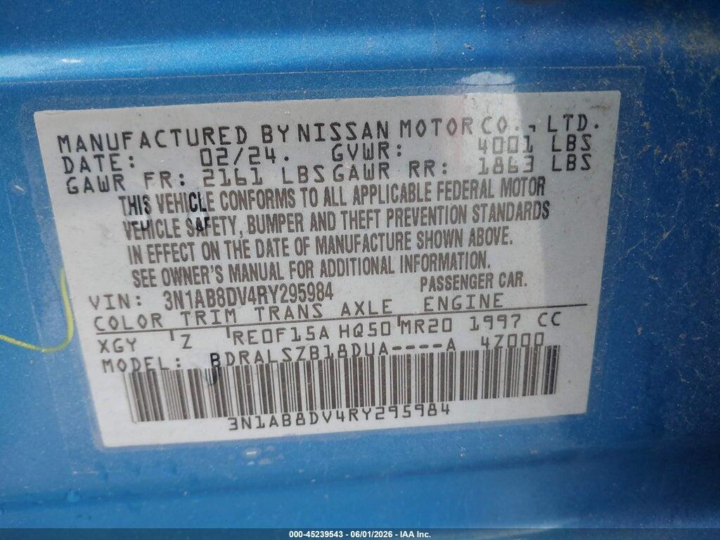 3N1AB8DV4RY295984 2024 NISSAN SENTRA photo no. 9