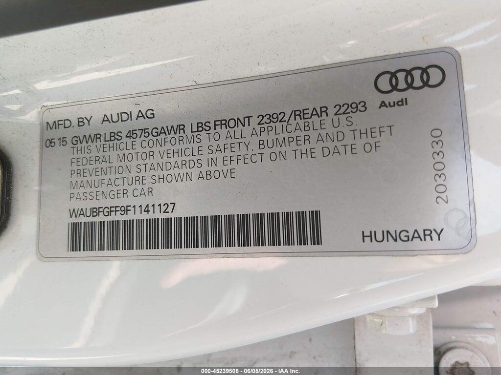 WAUBFGFF9F1141127 2015 AUDI A3 photo no. 9