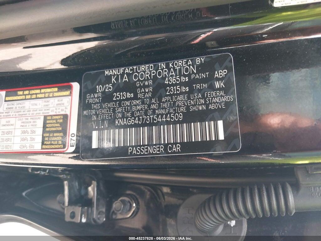 KNAG64J73T5444509 2026 KIA K5 photo no. 9