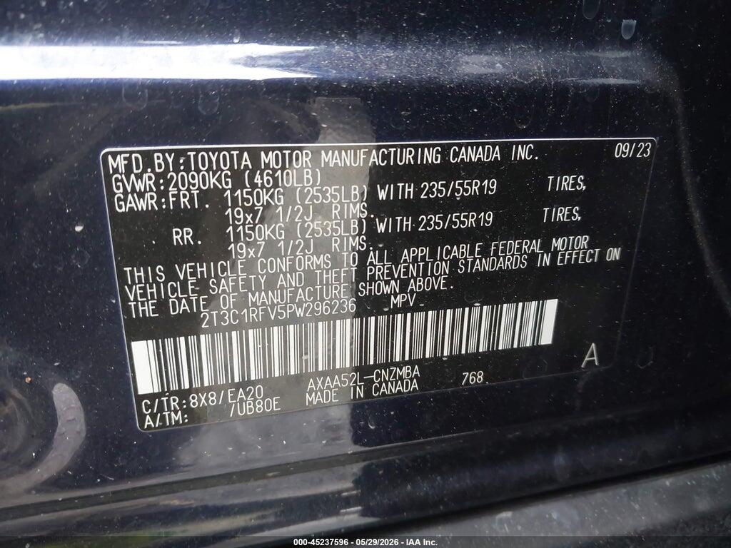 2T3C1RFV5PW296236 2023 TOYOTA RAV4 photo no. 9