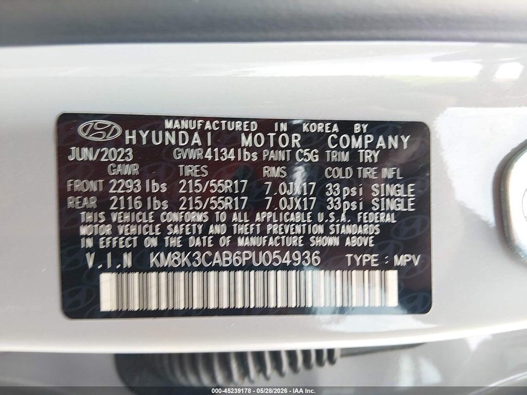 KM8K3CAB6PU054936 2023 HYUNDAI KONA photo no. 9