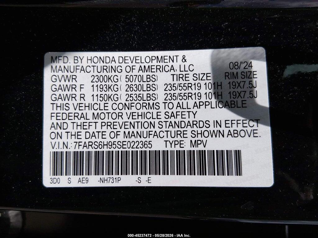 7FARS6H95SE022365 2025 HONDA CR-V HYBRID photo no. 9
