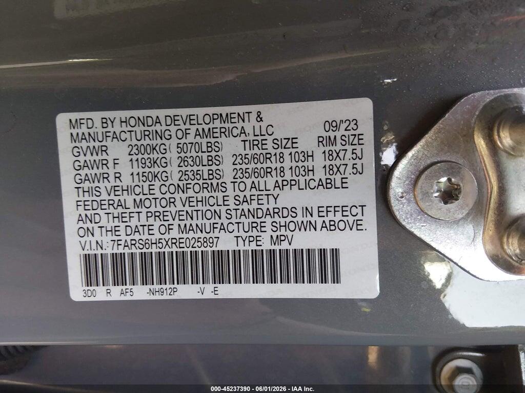 7FARS6H5XRE025897 2024 HONDA CR-V HYBRID photo no. 9