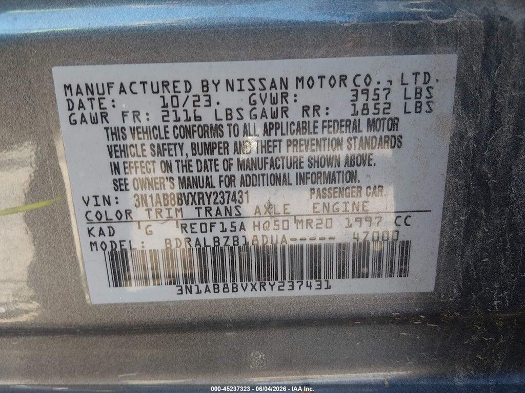3N1AB8BVXRY237431 2024 NISSAN SENTRA photo no. 9