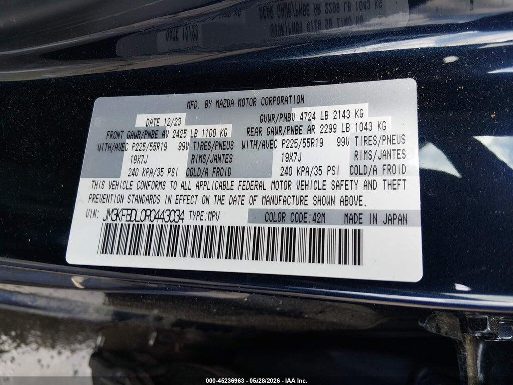 JM3KFBDL0R0443034 2024 MAZDA CX-5 photo no. 9