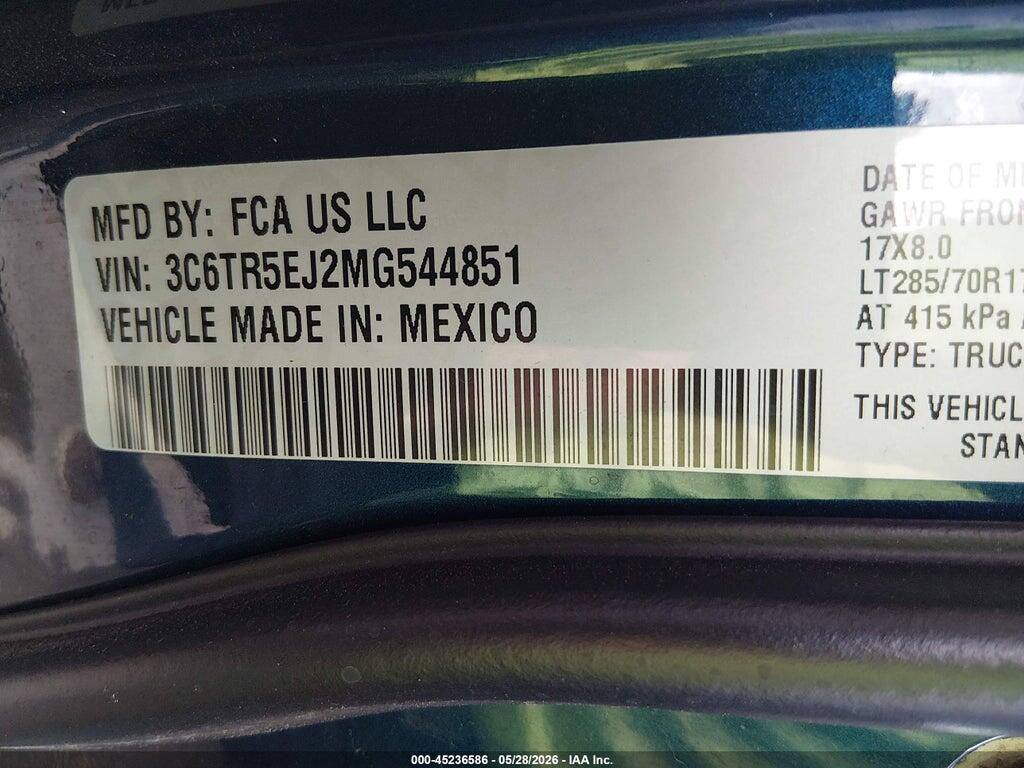 3C6TR5EJ2MG544851 2021 RAM 2500 photo no. 9