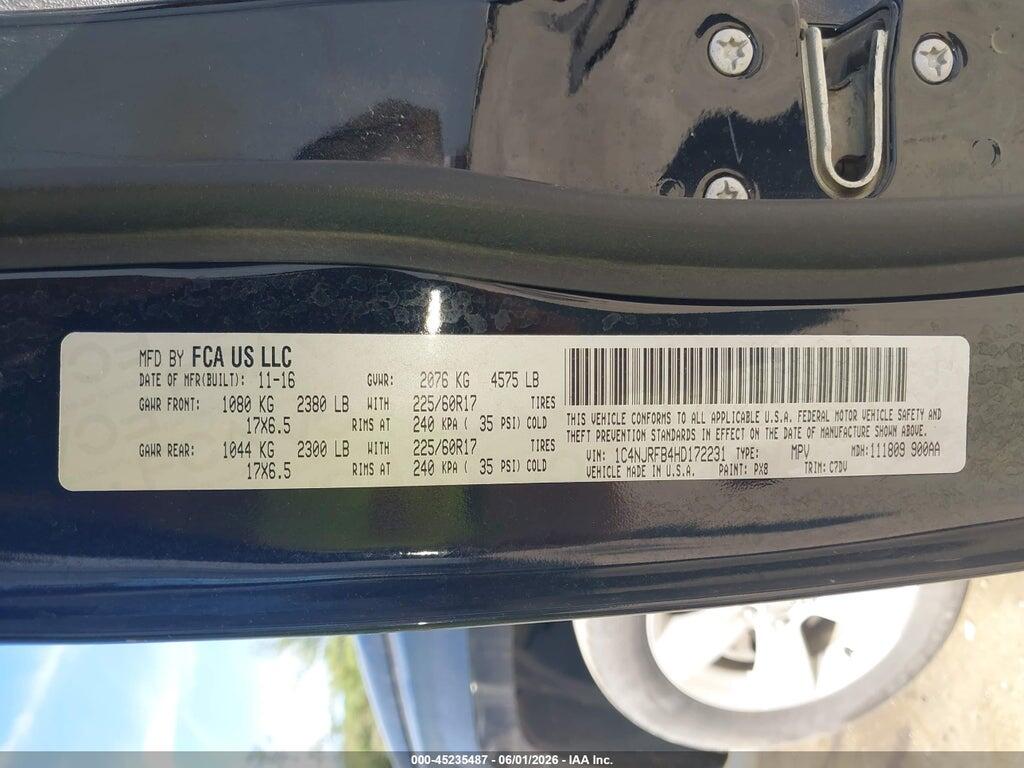 1C4NJRFB4HD172231 2017 JEEP PATRIOT photo no. 9