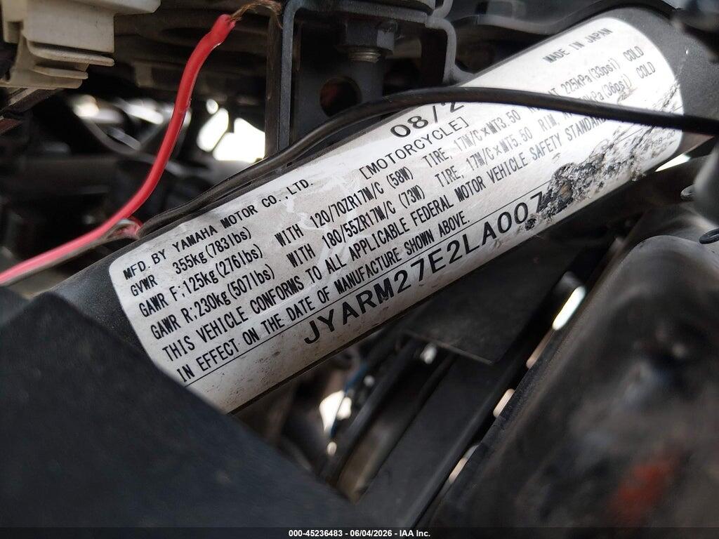 JYARM27E2LA007552 2020 YAMAHA MT07 photo no. 10