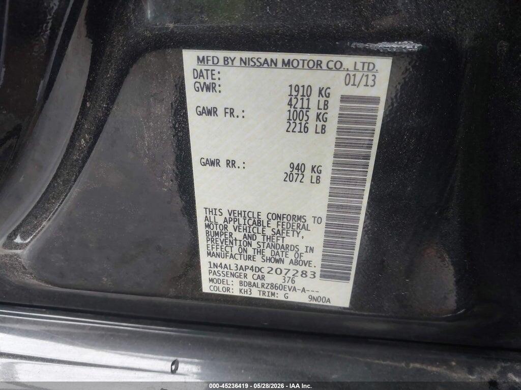 1N4AL3AP4DC207283 2013 NISSAN ALTIMA photo no. 9