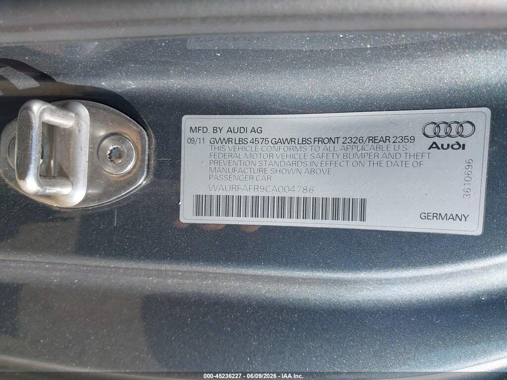 WAURFAFR9CA004786 2012 AUDI A5 photo no. 9