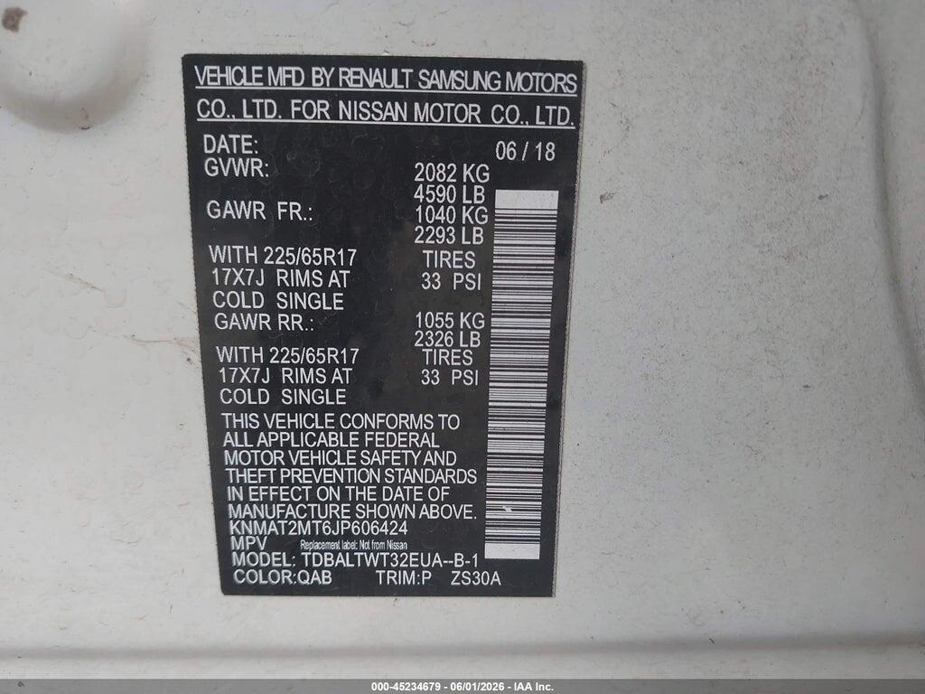 KNMAT2MT6JP606424 2018 NISSAN ROGUE photo no. 9