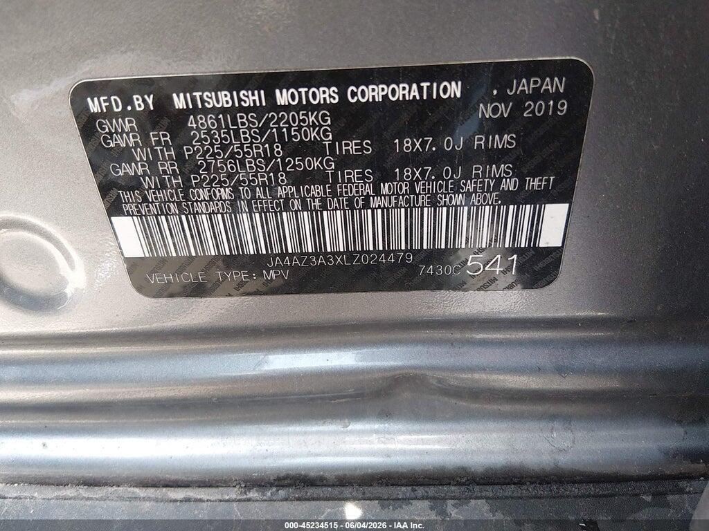JA4AZ3A3XLZ024479 2020 MITSUBISHI OUTLANDER photo no. 9