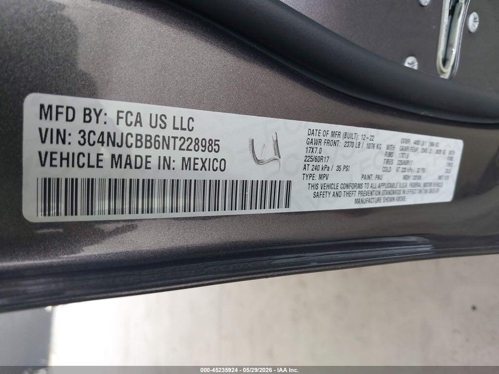 3C4NJCBB6NT228985 2022 JEEP COMPASS photo no. 9