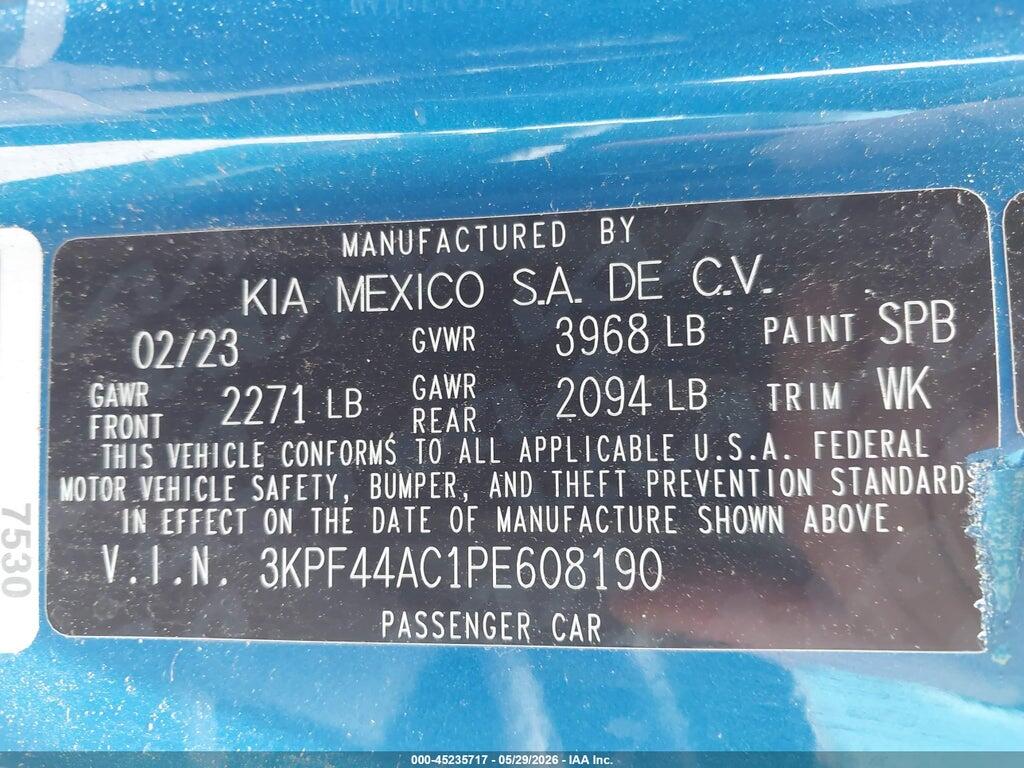 3KPF44AC1PE608190 2023 KIA FORTE photo no. 9