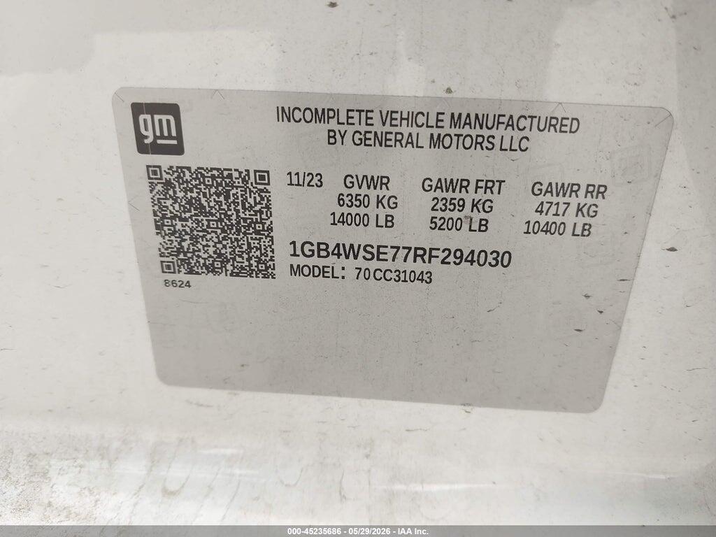 1GB4WSE77RF294030 2024 CHEVROLET SILVERADO 3500HD CHASSIS photo no. 8