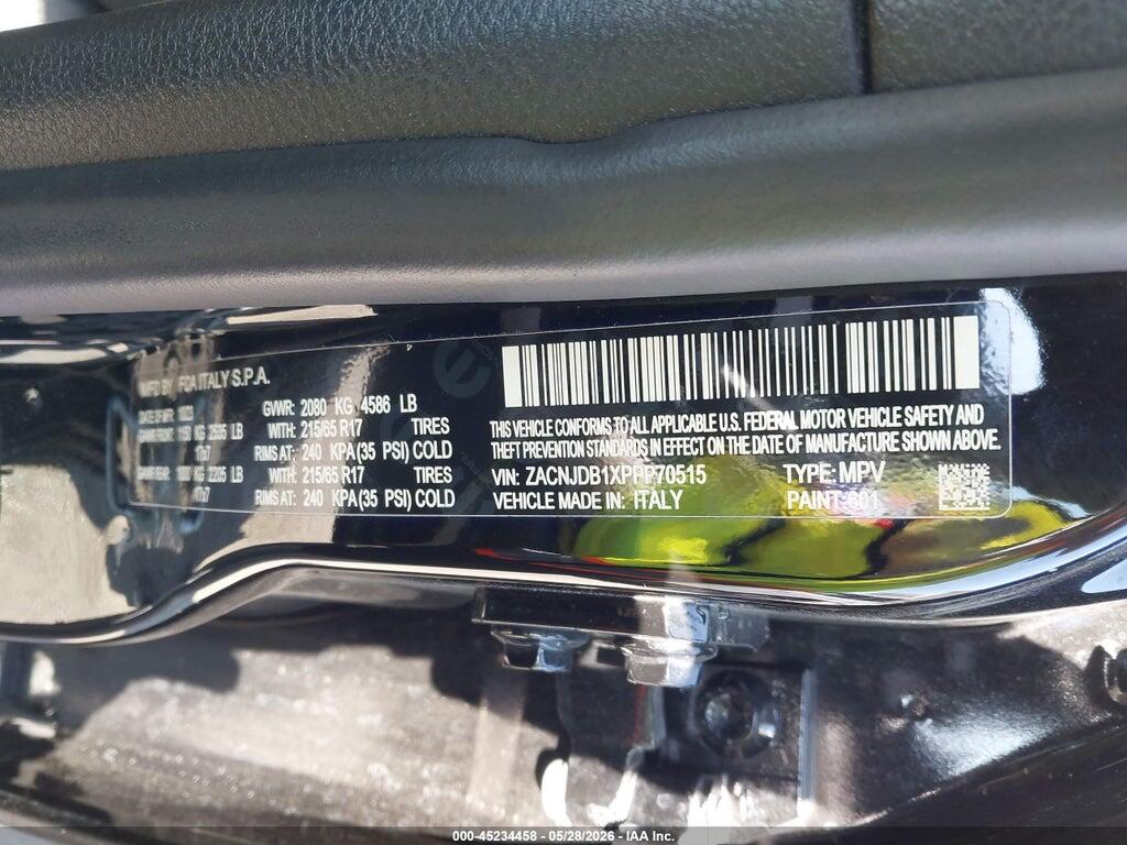 ZACNJDB1XPPP70515 2023 JEEP RENEGADE photo no. 9