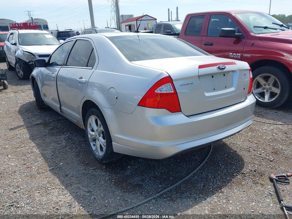 3FAHP0HA8CR142957 2012 FORD FUSION photo no. 3