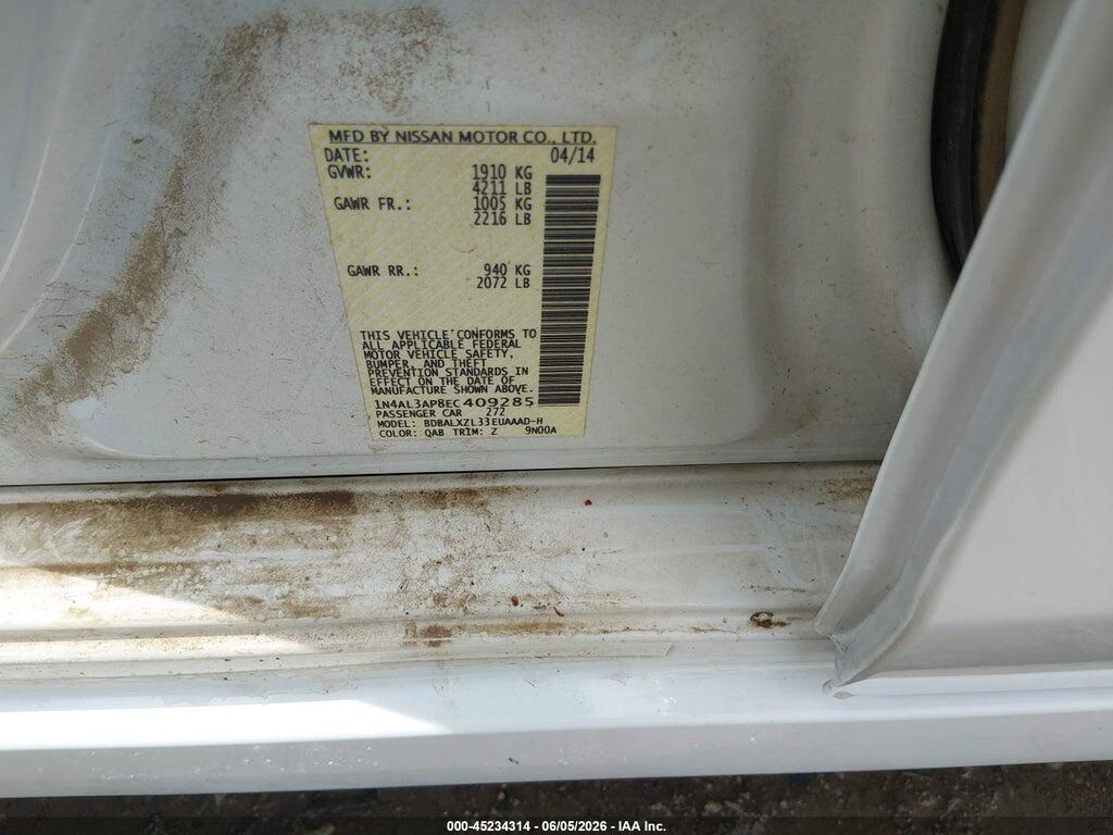 1N4AL3AP8EC409285 2014 NISSAN ALTIMA photo no. 9