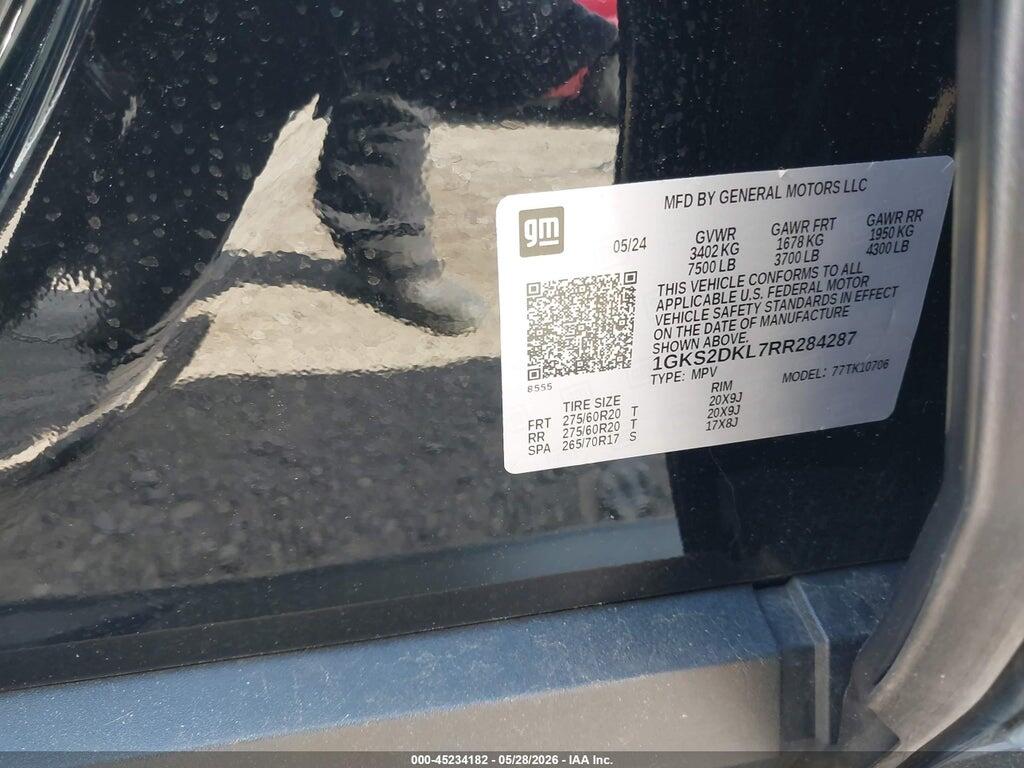1GKS2DKL7RR284287 2024 GMC YUKON photo no. 9