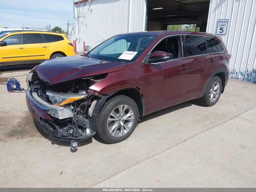 5TDBKRFH0GS270728 2016 TOYOTA HIGHLANDER photo no. 2