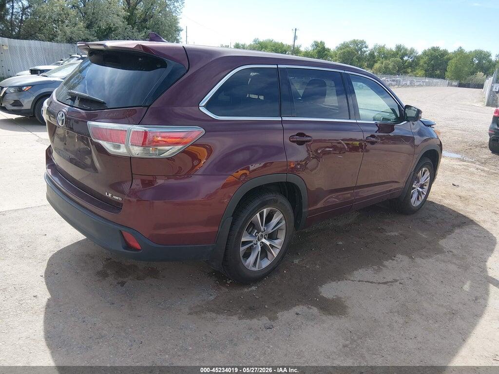 5TDBKRFH0GS270728 2016 TOYOTA HIGHLANDER photo no. 4