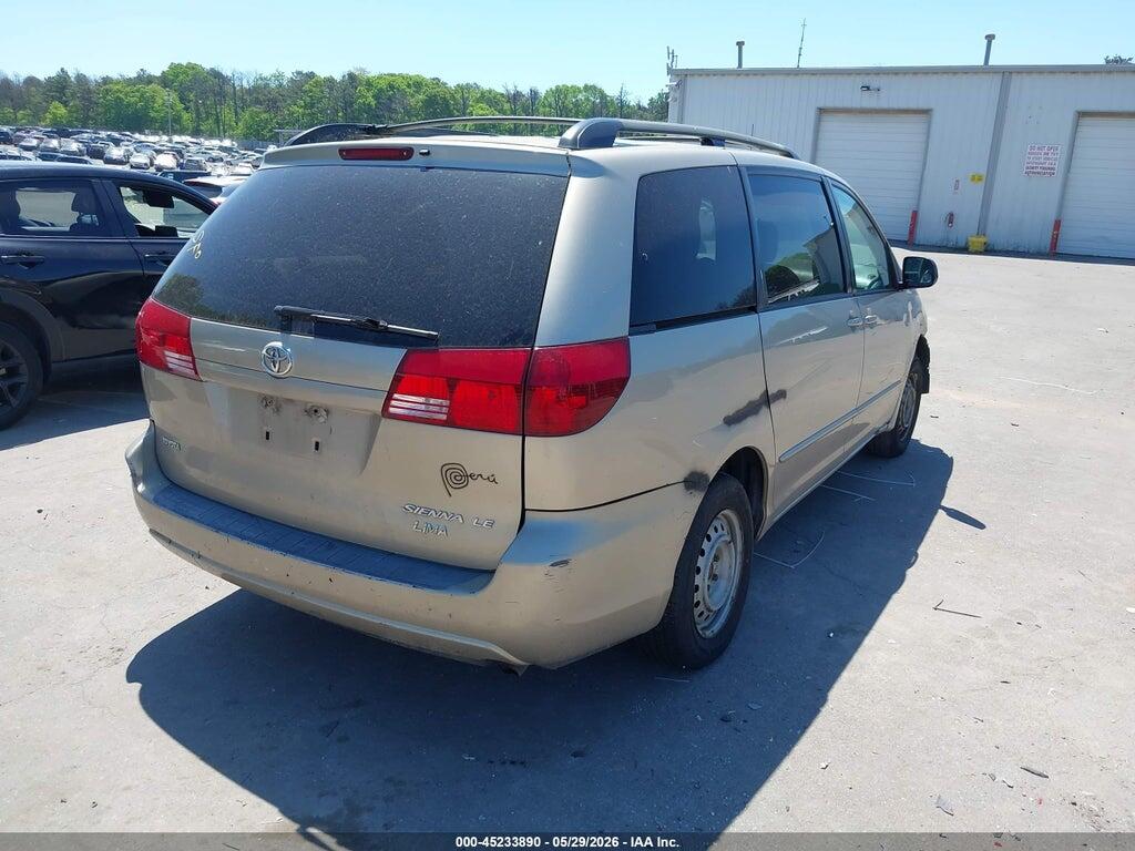 5TDZA23C25S360378 2005 TOYOTA SIENNA photo no. 4