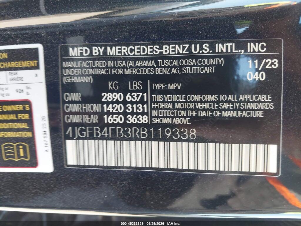 4JGFB4FB3RB119338 2024 MERCEDES-BENZ GLE 350 photo no. 9