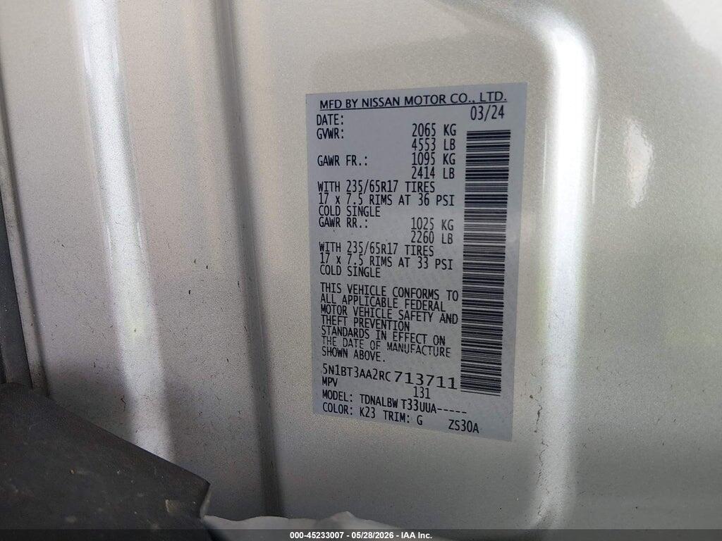 5N1BT3AA2RC713711 2024 NISSAN ROGUE photo no. 9