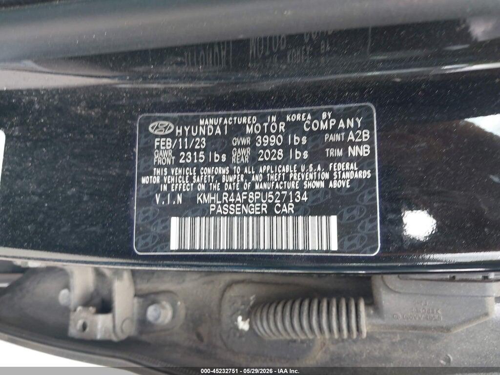 KMHLR4AF8PU527134 2023 HYUNDAI ELANTRA photo no. 9