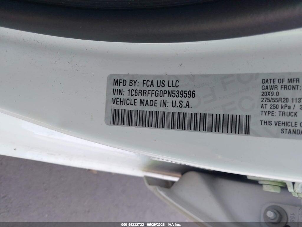 1C6RRFFG0PN539596 2023 RAM 1500 photo no. 9
