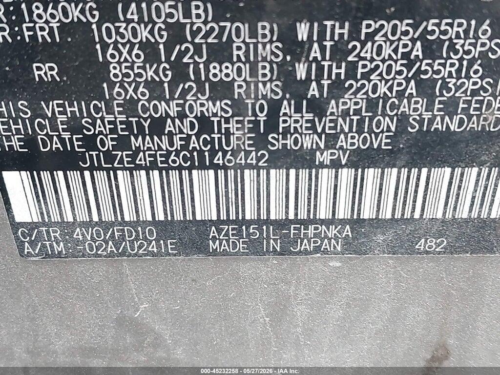 JTLZE4FE6C1146442 2012 SCION XB photo no. 9