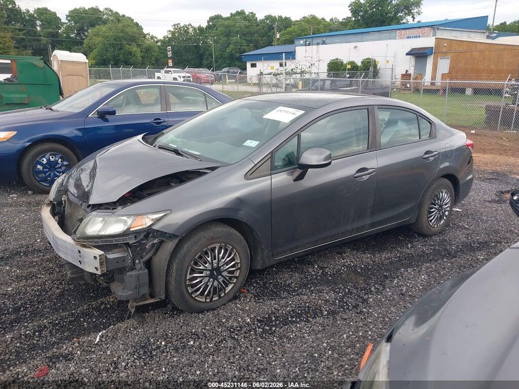 19XFB2F54DE265729 2013 HONDA CIVIC photo no. 2