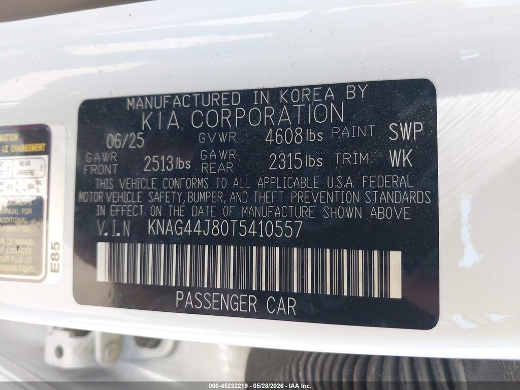 KNAG44J80T5410557 2026 KIA K5 photo no. 9
