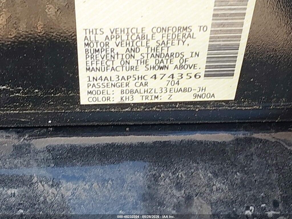1N4AL3AP5HC474356 2017 NISSAN ALTIMA photo no. 9