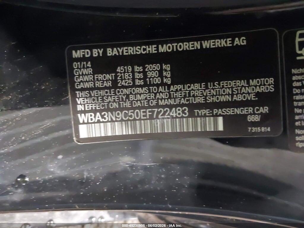 WBA3N9C50EF722483 2014 BMW 428I photo no. 9