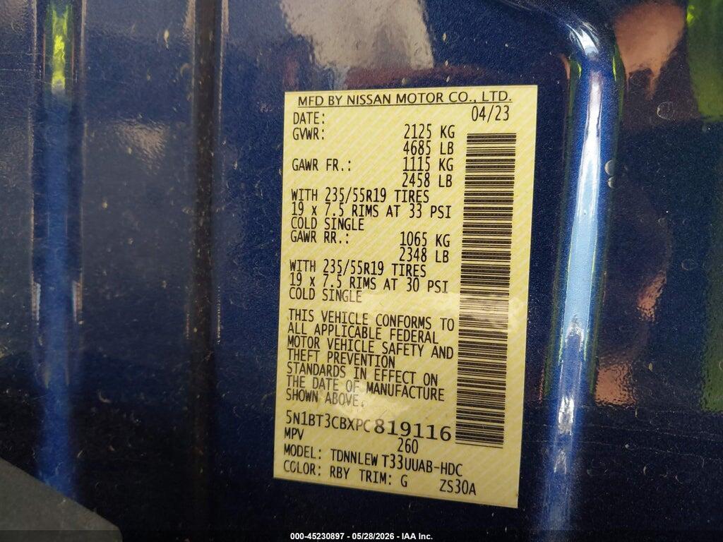 5N1BT3CBXPC819116 2023 NISSAN ROGUE photo no. 9