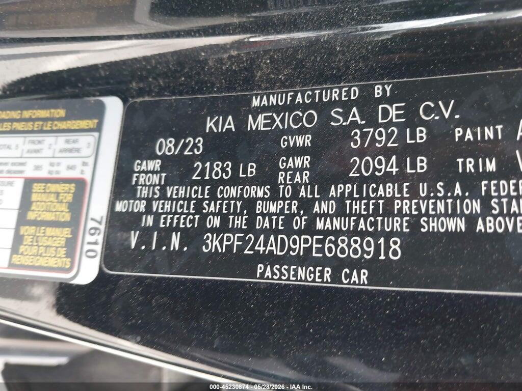 3KPF24AD9PE688918 2023 KIA FORTE photo no. 9