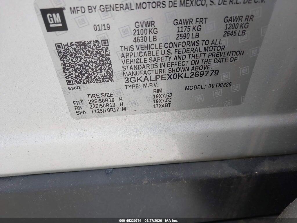 3GKALPEX0KL269779 2019 GMC TERRAIN photo no. 9