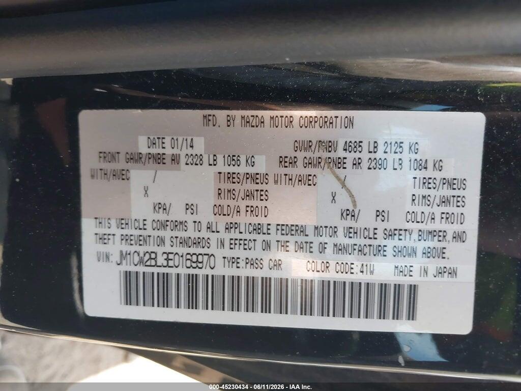 JM1CW2BL3E0169970 2014 MAZDA MAZDA5 photo no. 9