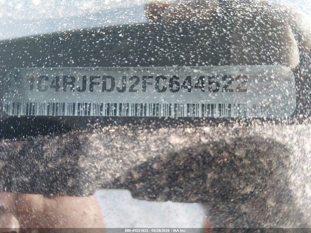 1C4RJFDJ2FC644522 2015 JEEP GRAND CHEROKEE photo no. 9