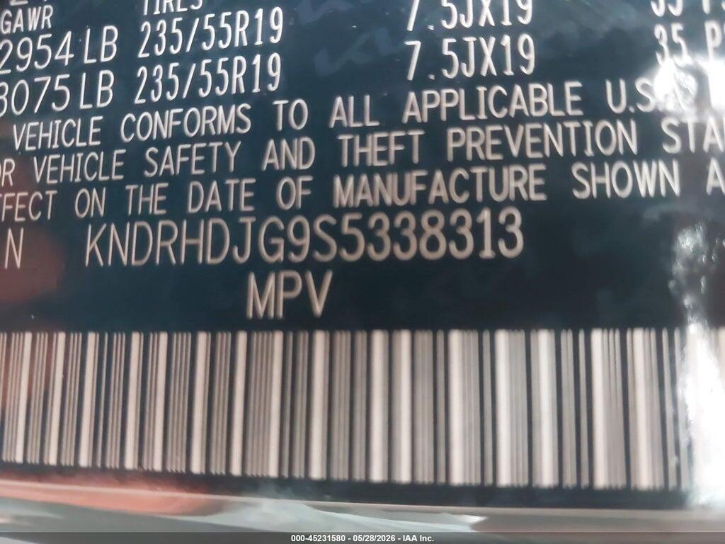 KNDRHDJG9S5338313 2025 KIA SORENTO HYBRID photo no. 9