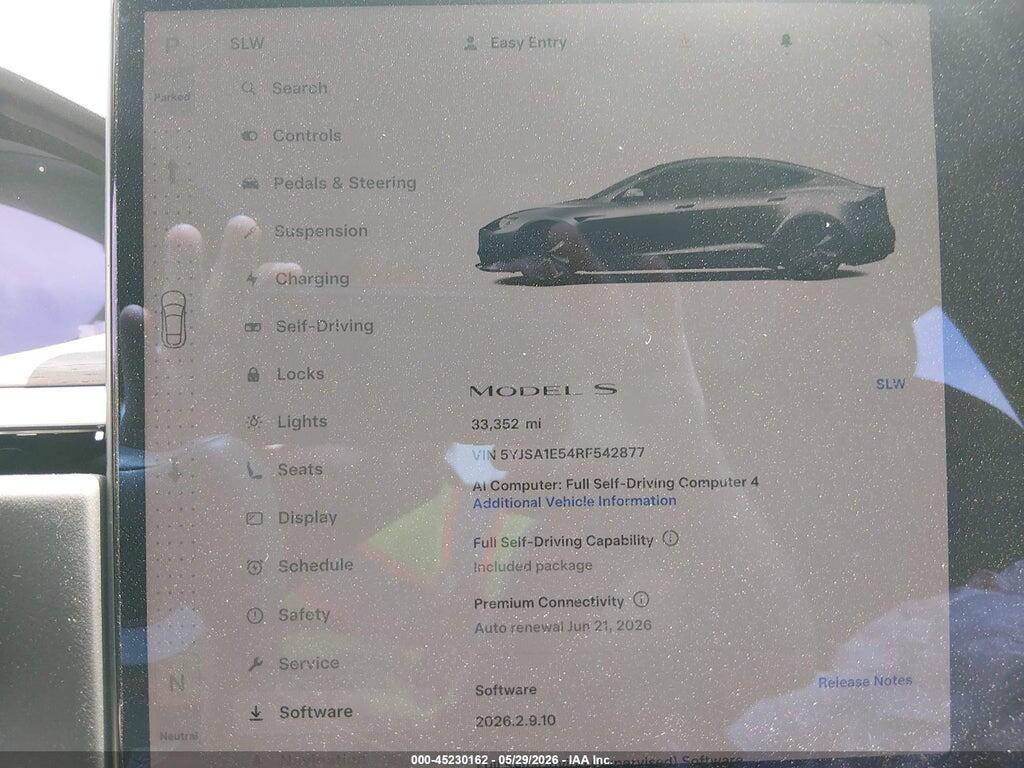 5YJSA1E54RF542877 2024 TESLA MODEL S photo no. 7