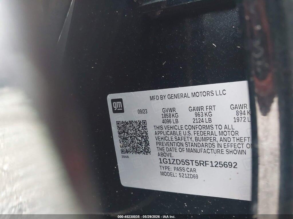 1G1ZD5ST5RF125692 2024 CHEVROLET MALIBU photo no. 9