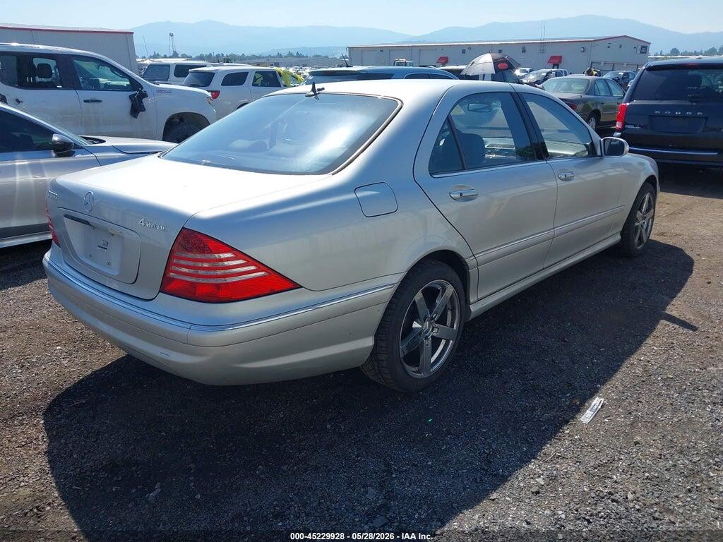 WDBNG84J93A372596 2003 MERCEDES-BENZ S 500 photo no. 4