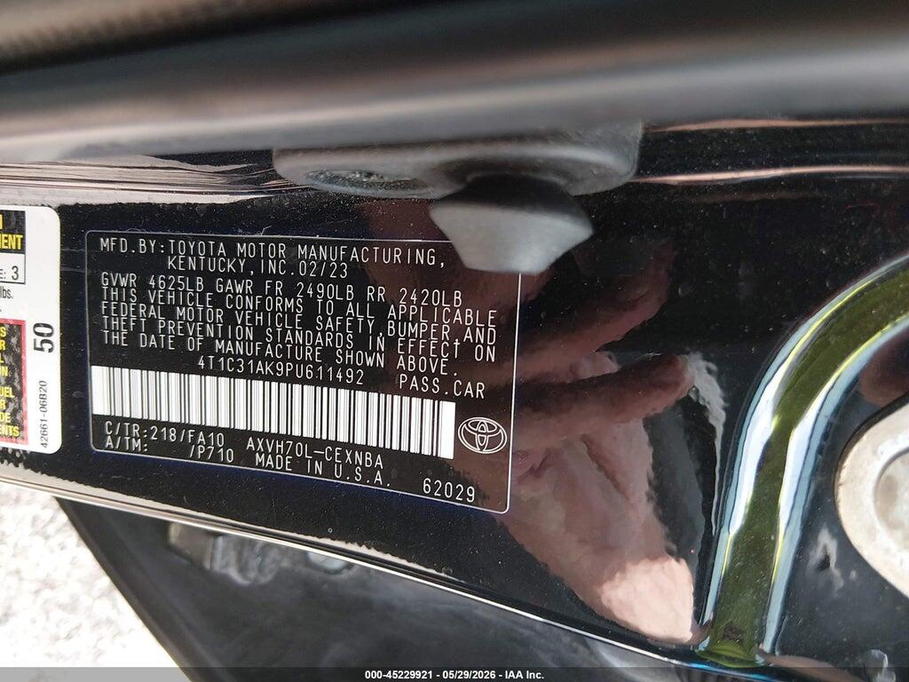 4T1C31AK9PU611492 2023 TOYOTA CAMRY photo no. 9
