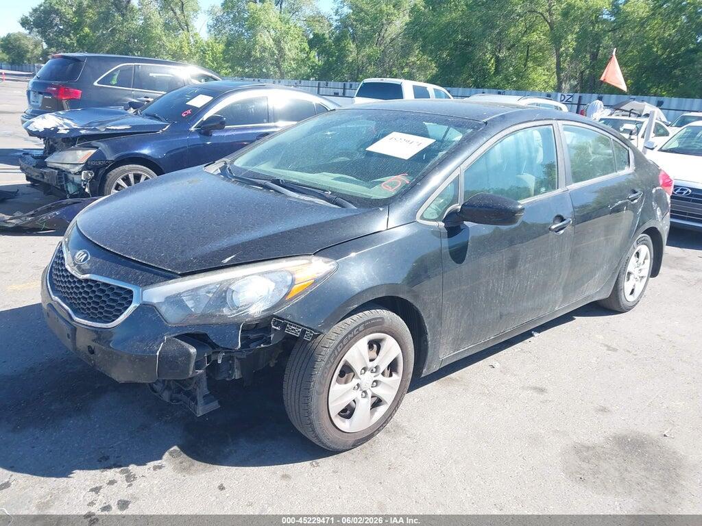 KNAFK4A69G5576808 2016 KIA FORTE photo no. 2