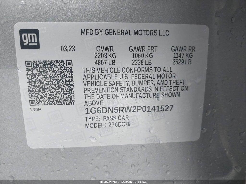 1G6DN5RW2P0141527 2023 CADILLAC CT5 photo no. 9
